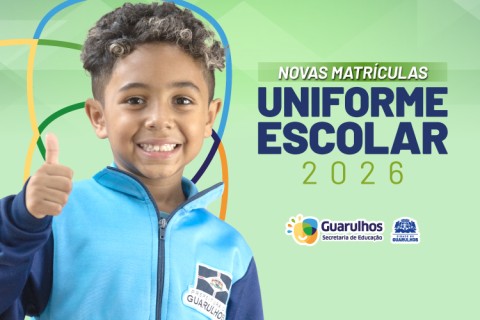 Prefeitura abre cadastro de tamanhos de uniformes para alunos recém-matriculados para 2026