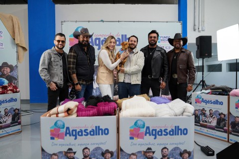 Fundo Social de Guarulhos dá início à Campanha do Agasalho 2026 com o grupo “Traia Véia” como embaixador