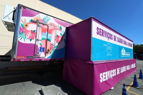 Carreta da Saúde da Mulher ficará no Shopping Bonsucesso até 10 de maio