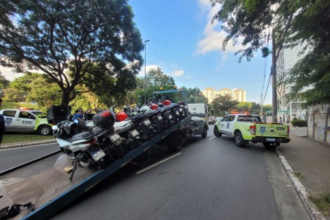 Operação integrada apreende 40 motos em pontos estratégicos de Guarulhos
